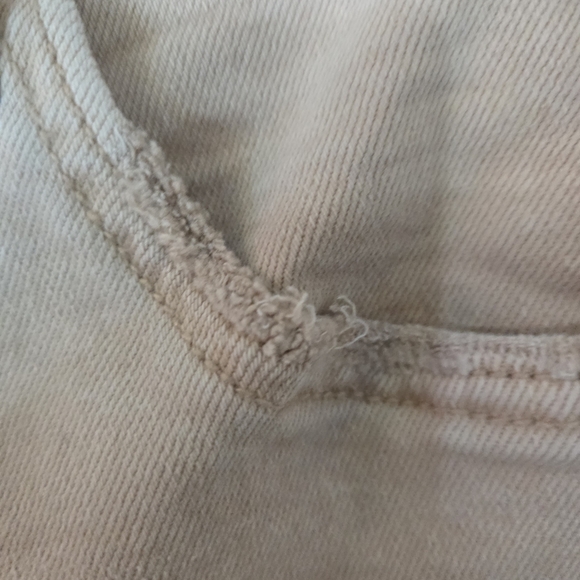 Distressed Tan Women Jeans - Picture 4 of 8